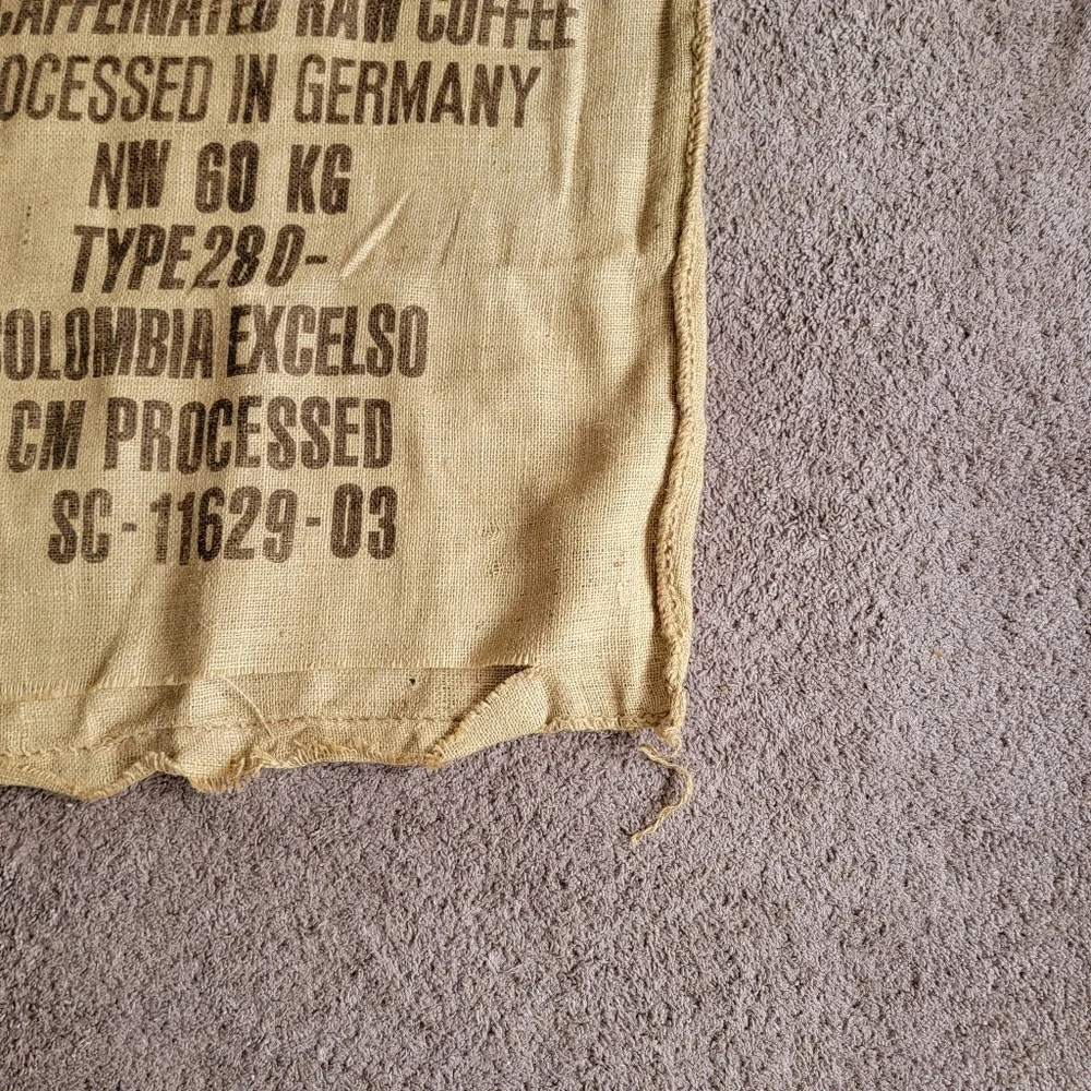 Columbia Germany Coffein Compagnie Burlap Coffee Sack 27 X 42